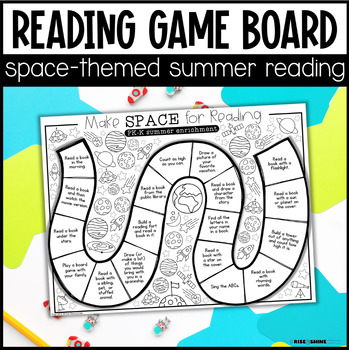Preview of Space-Themed Summer Reading Game Board | Make Space for Reading