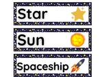 Space- Themed Word Wall