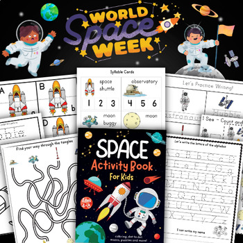 Preview of Space Travel Printable Worksheets and Activity Sheets