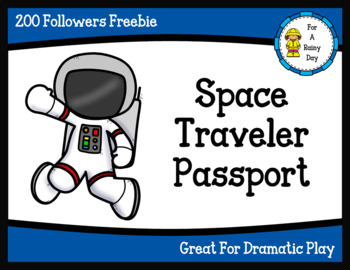 Preview of Space Traveler Passport & Space Travel Ticket (200 Followers Freebie!)