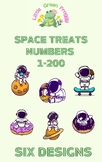 Space Treats Numbers 1-200, Pocket Chart Games, School Day