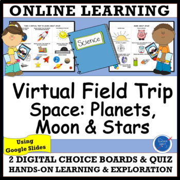Preview of Space Virtual Science Field Trip | Planets Sun Moon Astronauts Digital Resource