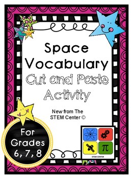 Preview of Space Vocabulary Activity