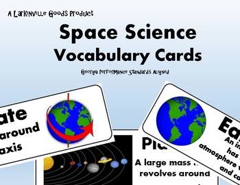 Preview of Space Vocabulary Cards