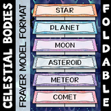 Space Vocabulary Foldable - Great for Astronomy Interactiv