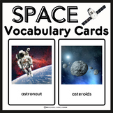 Space Vocabulary Picture Cards Flash Cards REAL Photos Pre