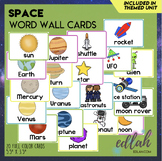 Space Vocabulary Word Wall Cards (set of 20) - Full Color Version