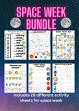 Space Week Activity Bundle! Maths, Literacy, Arts included!