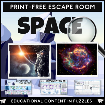 Preview of Space - What is it? Quiz Escape Room