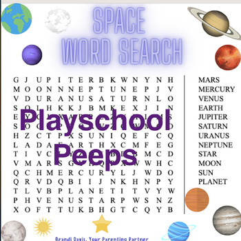 Preview of Space Word Search