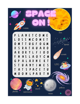 Preview of Space - Word Search Puzzles