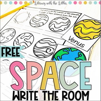 Preview of Space Write the Room Freebie