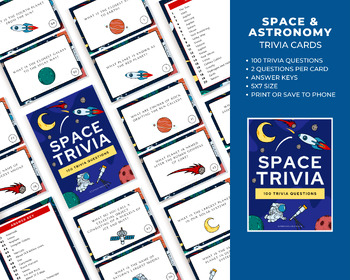 Preview of Space and Astronomy Trivia Cards