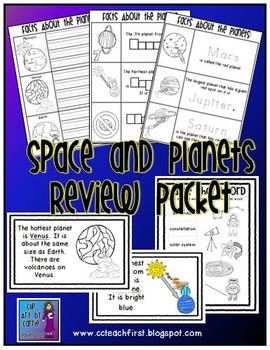 Preview of Space and Planets Review Packet