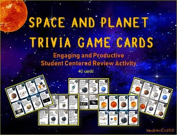 Preview of Space and Solar System Trivia Cards