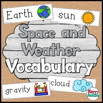 Preview of Space and Weather Vocabulary