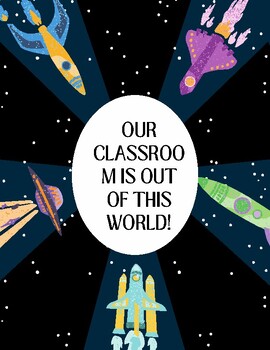 Preview of Space decor/labels for classroom