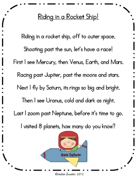 space poems planets