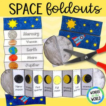 Preview of Space sequencing activity bundle - phases of the moon and order of planets