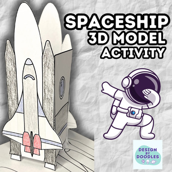 Preview of Spaceship 3D Model - Fun & Interactive Science Craft/Project!