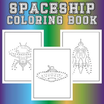 Preview of Spaceship Dot Markers Activity Book: Easy Toddler-Preschool-Kids Dot Markers