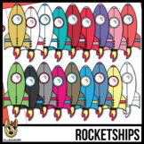 Spaceship/Rocketship Clip Art