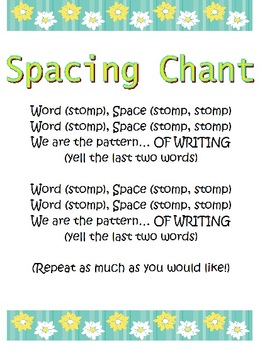 Preview of Spacing Chant