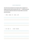 Spacing Handwriting Worksheet