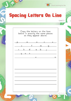 letter spacing worksheet teaching resources teachers pay teachers