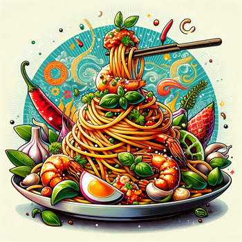 Preview of Spaghetti - Noodles Illustration