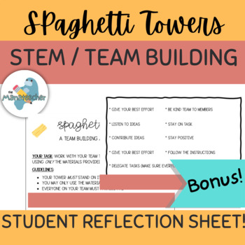 Preview of Spaghetti Towers-STEM and Team Building Activity-Group Norms