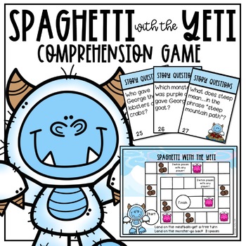 Preview of Spaghetti with the Yeti Comprehension Materials