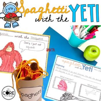 Preview of Spaghetti with the Yeti Read Aloud - Winter Activities - Reading Comprehension
