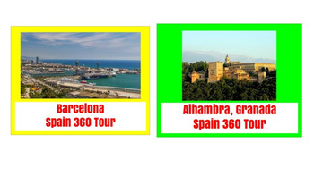 Preview of (Europe Geography) Spain: 360 Virtual Tours Bundle!