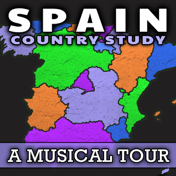 Preview of Spain: Country Study (Musical Edition) ✦ Culture, Geography & Regions of Spain