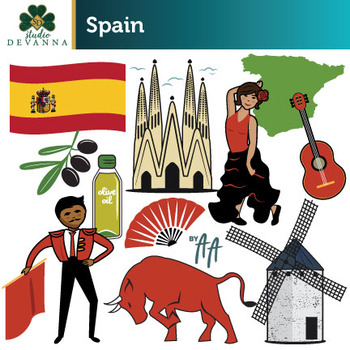 Preview of Spain Clip Art