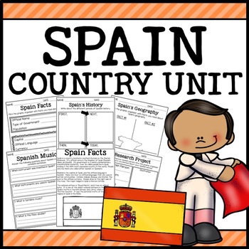Preview of Spain Country Social Studies Complete Unit