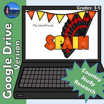 Preview of Spain Country Study | Google Drive Version | Distance Learning
