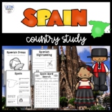 Spain Country Study Lesson PowerPoint and Worksheet Booklet