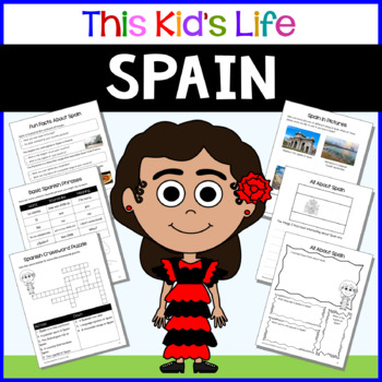 Preview of Spain Country Study: Reading & Writing + Google Slides/PPT Distance Learning