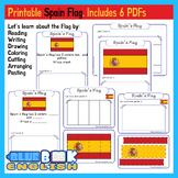Spain Flag Activity | Spanish Flag Craft Differentiated (6 Pages)