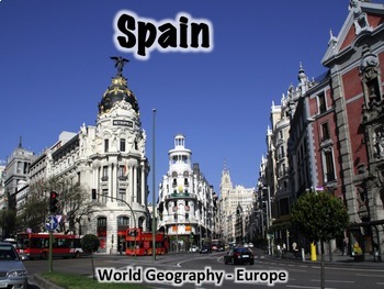 Preview of Spain PowerPoint - Geography, History, Government, Economy, Culture, and More