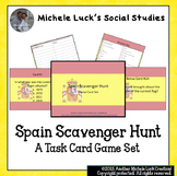 Spain Scavenger Hunt Game Task Cards Basic Facts, Geograph