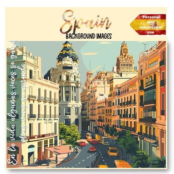 Preview of Spain Slide Background Illustrations for Presentations | PPT, PNG images