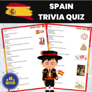 Preview of Spain Trivia Quiz | Spanish History and Geography | World History and Geography 