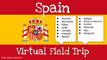 Preview of Spain Virtual Field Trip - España, Barcelona, Madrid, Valencia, Granada, Sevilla