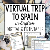 Spain Virtual Field Trip to España in English digital and 