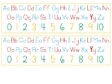 Spalding Font Table Placemat (Letters and Numbers)