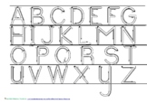 Alphabet Tracing Mat - Spalding Font -  Uppercase and Lowercase
