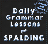 Spalding Grammar for 3rd Grade-Academic Weeks 1-5